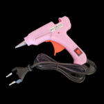 Mini Pistola de Silicona Caliente 20W Rosa